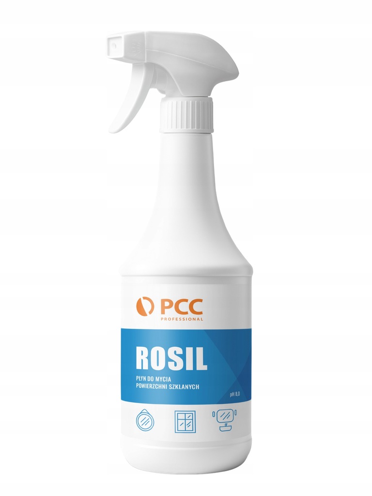 ROKO Rosil płyn do mycia szyb ceramiki mebli SZYBKOSCHNĄCY bez smug 1L